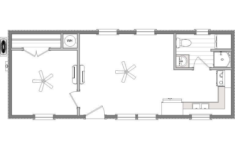 Bear Lake 504 sq. ft. floor plan