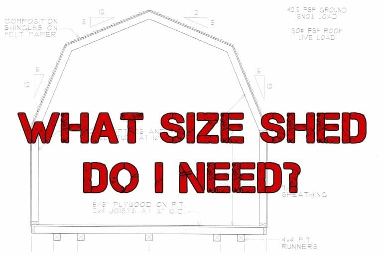 What size shed do I need?